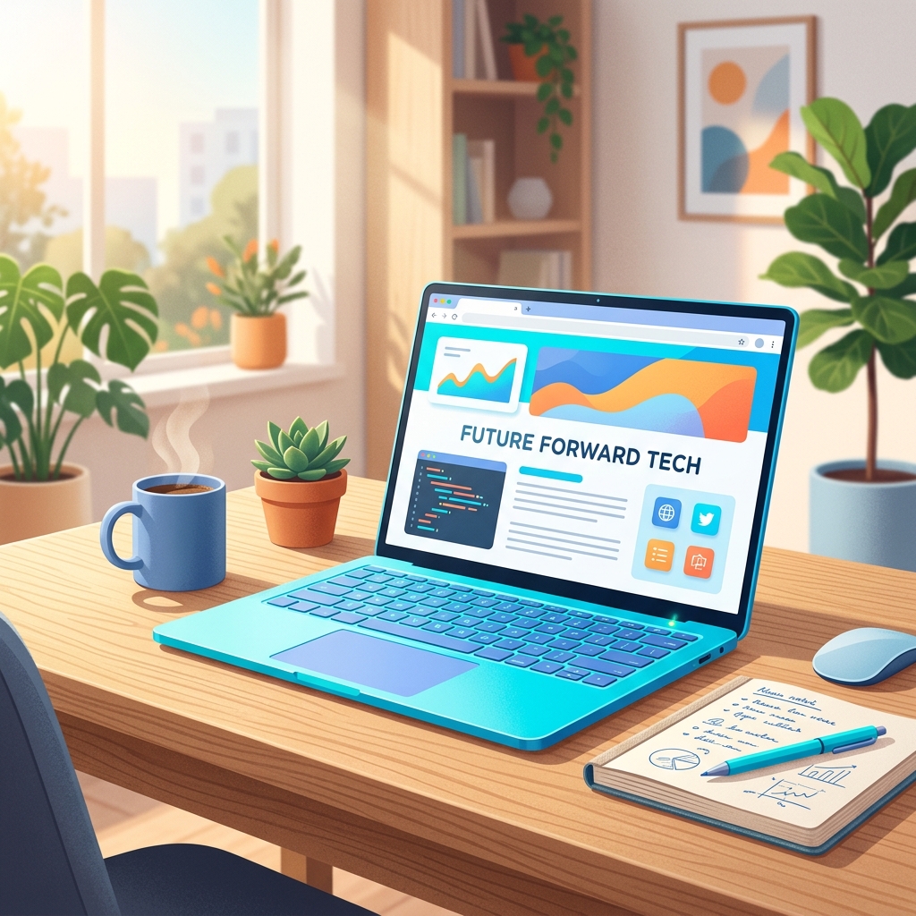 MacBook Neoの洗練されたデスク環境